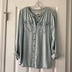 LOFT Chambray button down shirt